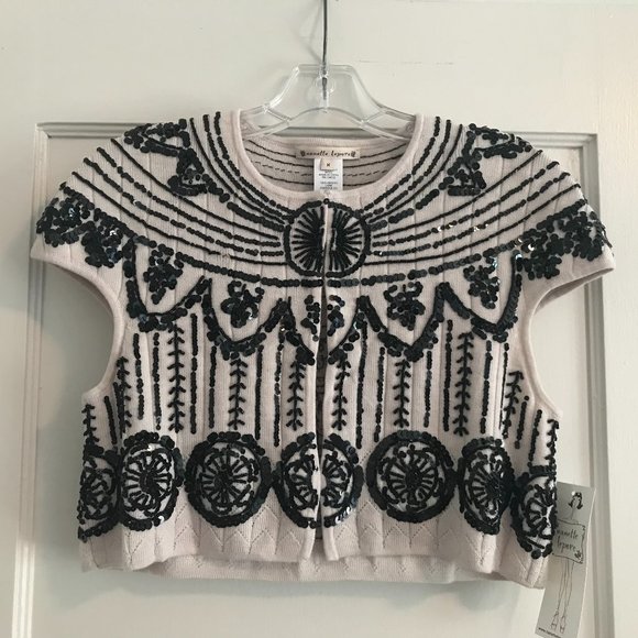 Nanette Lepore Sweaters - Nanette Lepore | Sequined Knit Shrug